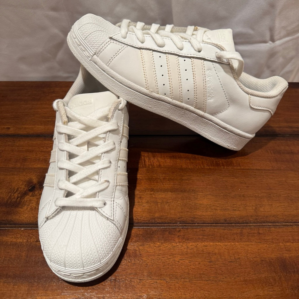 Adidas Superstar Leather Sneaker White Women's /Mens Classic Shell-Toe style - Picture 11 of 11
